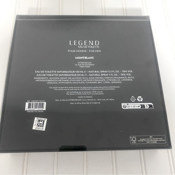 MONTBLANC Cologne Gift Box Black (EMPTY BOX ONLY) - Picture 6 of 8